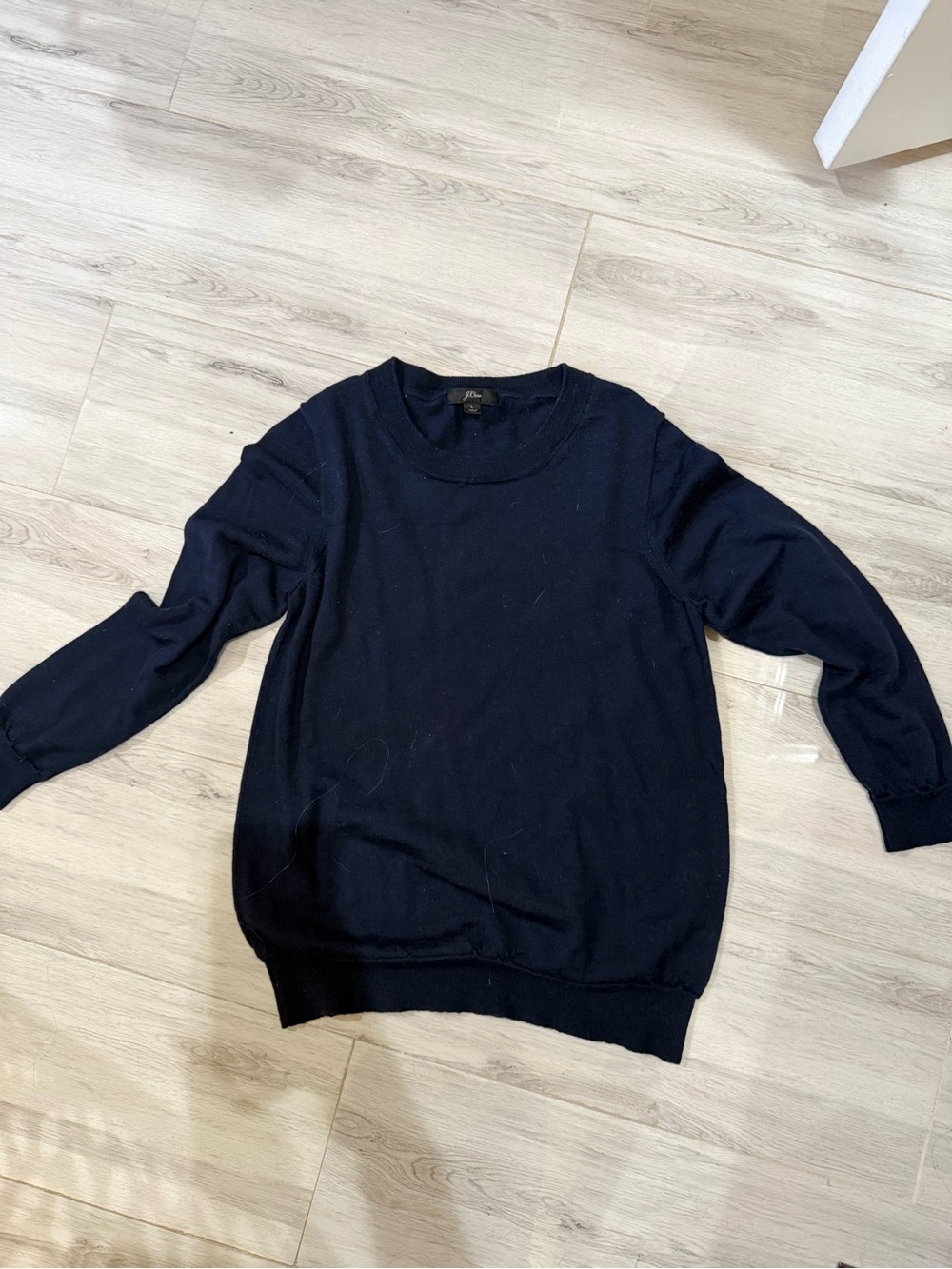 Classic Navy Crewneck Sweater